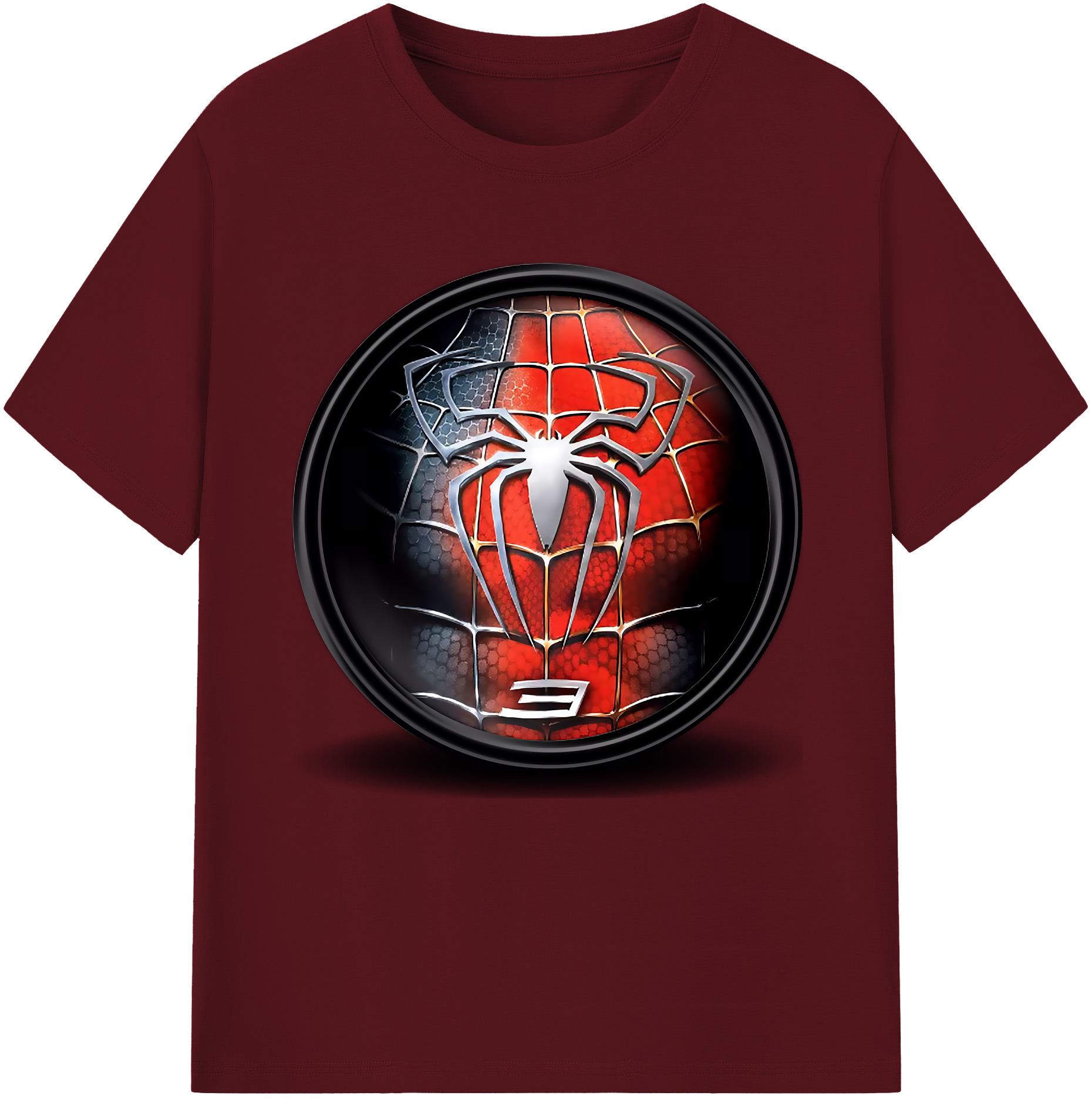 （画像用） Spider Man スパイダーマン 綿100％半袖Tシャツ（フロントプリント）